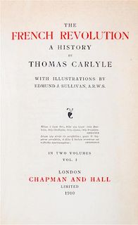 * CARLYLE, THOMAS. The French Revolution. London, 1910. 2 vols. Limited, signed.