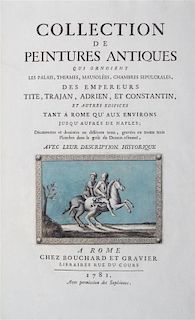 COLLECTION DE PEINTURES ANTIQUES. Rome, 1781. Folio