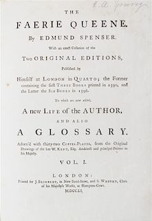 SPENCER, (EDMUND) The Faerie Queene. London, 1751. 3 vols.