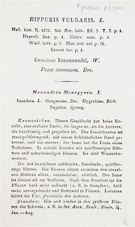 (SWISS FLORA) HEGETSCHWEILER, JOHANN. Sammlung von Schweizer-pflanzen. Basel, 1824-1846. 4 portfolios.