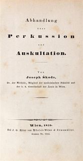 SKODA, JOSEPH. Abhandlung uber Perkussion und Auskultation. Vienna, 1839. First edition.