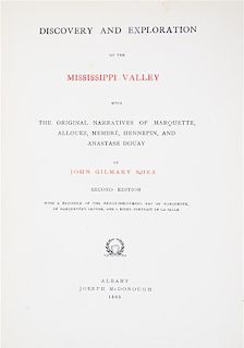 * (MISSISSIPPI RIVER) SHEA, JOHN. Discovery and Exploration of [and] Early Voyages Up and Down the Mississippi River. With one o