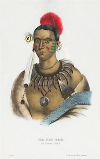 MCKENNEY AND HALL. A group of three portraits of American Indians.