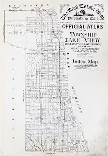 * (CHICAGO). Real estate atlas of Lake View and Rogers Park. Chicago, 1915.
