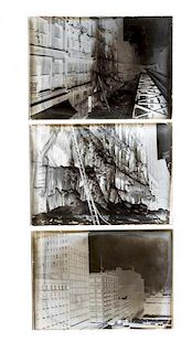 (CHICAGO, PHOTOGRAPHY). A collection of glass plate negatives depicting down town and Michicgan Avenue. Chicago, c. 1890-1900.