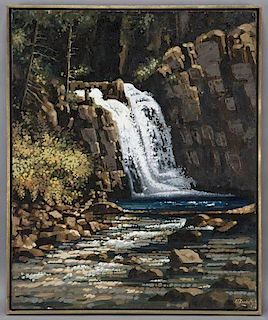Edward Carpenter Bearden, "Waterfall, Crystal