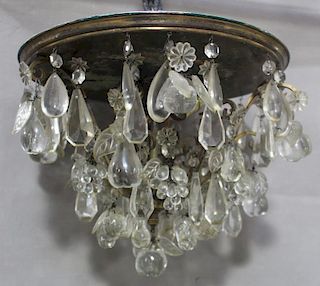 Baccarat Style Light Fixture with Hanging