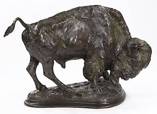 Tim Shinabarger "On the Fight" bronze sculpture
