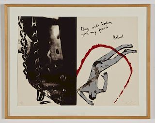 Nancy Spero (1926-2009) and Leon Golub (1922-2004) "They will torture you, my friend Artaud"