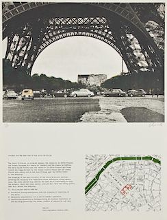 Christo and Jeanne-Claude (1935) "Packed Building, Project for Wrapping the Ecole Militaire, Paris", 1970