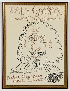 Pablo Picasso (1881-1973) Exhibition Poster: Sala Gaspar, 1968