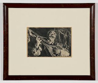 Anders Zorn (Swedish, 1860-1920) "Vicke", 1918, offset