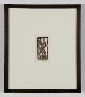 Max Weber (American, 1881-1961) "Standing Nude", 1920