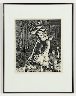 Michael J. Gallagher (American, 1898-1965) "The Sculptor", c. 1937