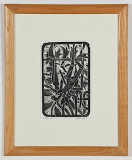 John T. Scott (American, 1940-2007) "Window Icarus", 1992