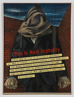 Ben Shahn (American, 1898-1969) "This is Nazi Brutality", 1942