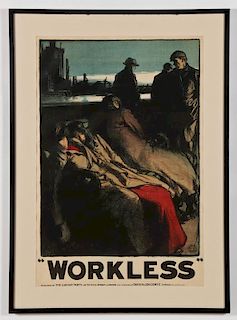 Gerald Spencer Pryse (1882-1956) "Workless" Poster