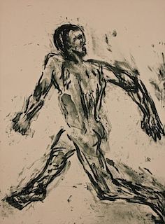 Leon Golub (American, 1922-2004) "Running Man", 1965