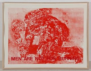 Leon Golub (American, 1922-2004) "The Burnt Man", c. 1969