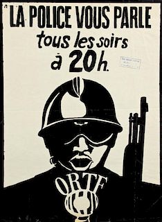 Atelier Populaire "La Police Vous Parle" Original Poster