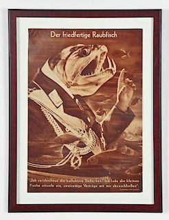 John Heartfield (German, 1891-1968) "Der Friedfertige Raubfisch"