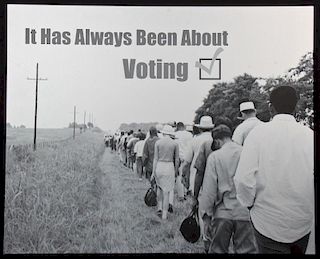Robert J. Brand (American, b. 1945) "It Has Always Been About Voting", 2012
