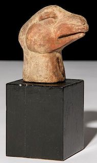 Ancient Clay Camel Head