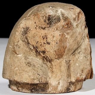 Ancient Egyptian Qebehsenuef Canopic Jar Stopper