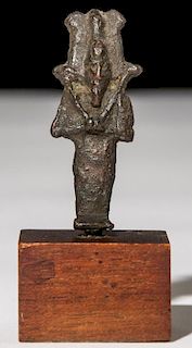 Ancient Egyptian Bronze Osiris Amulet