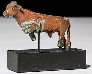 Ancient Roman Bronze Figural Bull