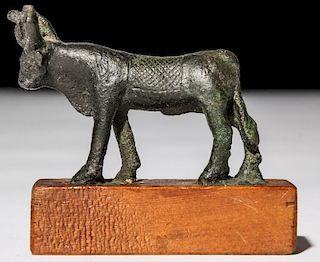 Ancient Bronze Figural Apis Bull