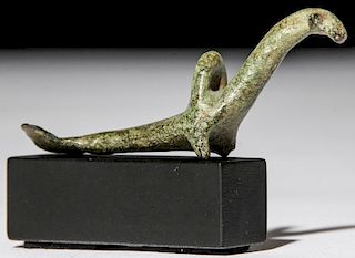 Ancient Bronze Figural Pendant