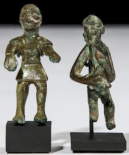 2 Ancient Luristan Bronze Figures