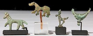 4 Figural Bronze Antiquities