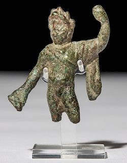 Ancient Roman Figural Bronze God