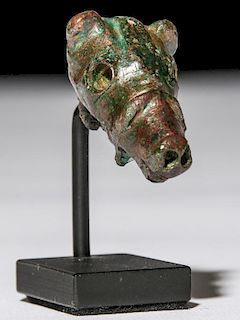 Ancient Roman Bronze Bridled Horse Head