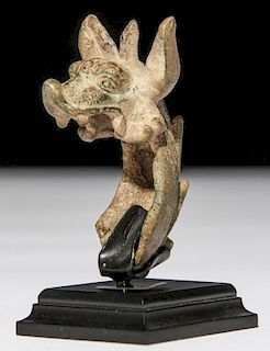 Ancient Roman Bronze Mythological Form Handle