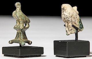 2 Figural Falcon Antiquities