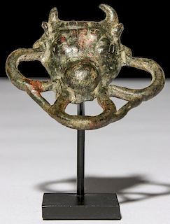 Ancient Roman Bronze Figural Buckle