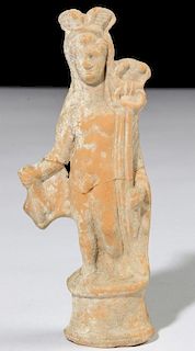 Ancient Roman Terracotta Figure of Mercury