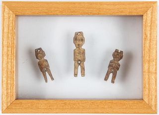 3 Pre Columbian Pendant Amulets
