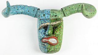 Vintage Oaxacan Fariseo Baltazar Festival Dance Mask