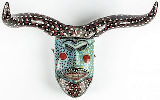 Vintage Mexican Fariseo Baltazar Semana Santa Dance Mask