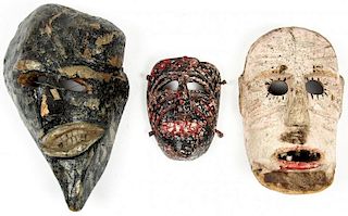 3 Rustic Mexican Festival Masks