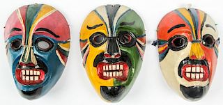 3 Vintage Hidalgo Chantolos Masks