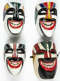4 Vintage Hidalgo Chantolos Masks