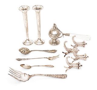 An Assembled Group of Eleven Sterling Silver Articles