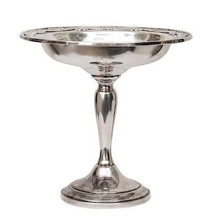 A Weighted Sterling Footed Compote.