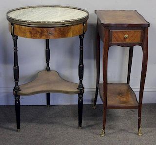 Antique French Occasional Table Lot.