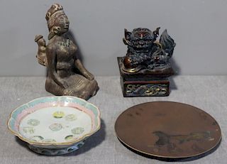 Lot of 4 Asian Decorative Items.